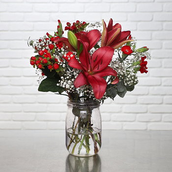 Petit Bouquet rouge et blanc